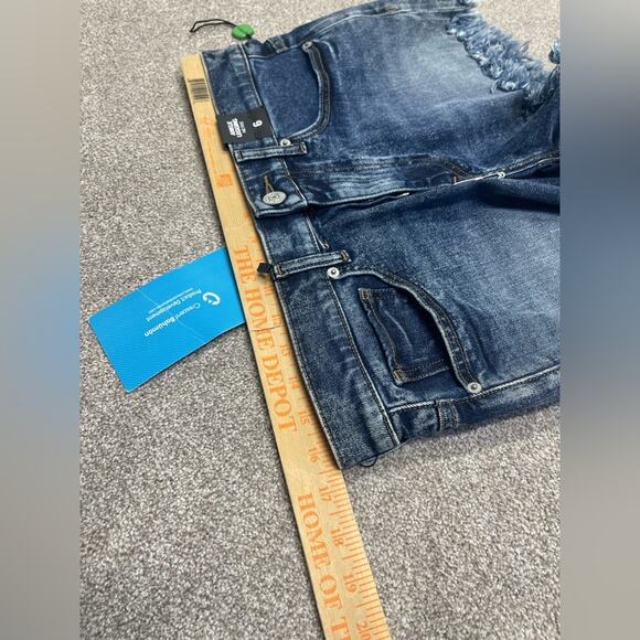 Y2K grunge streetwear Express 6 Edgy SafetyPin Frayed Highrise Shorts Punk Style - Picture 7 of 12